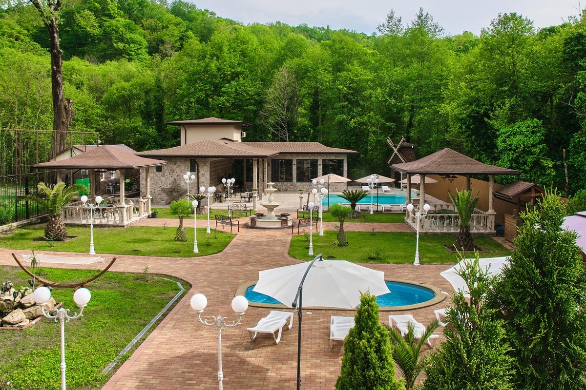 Территория отеля <br>